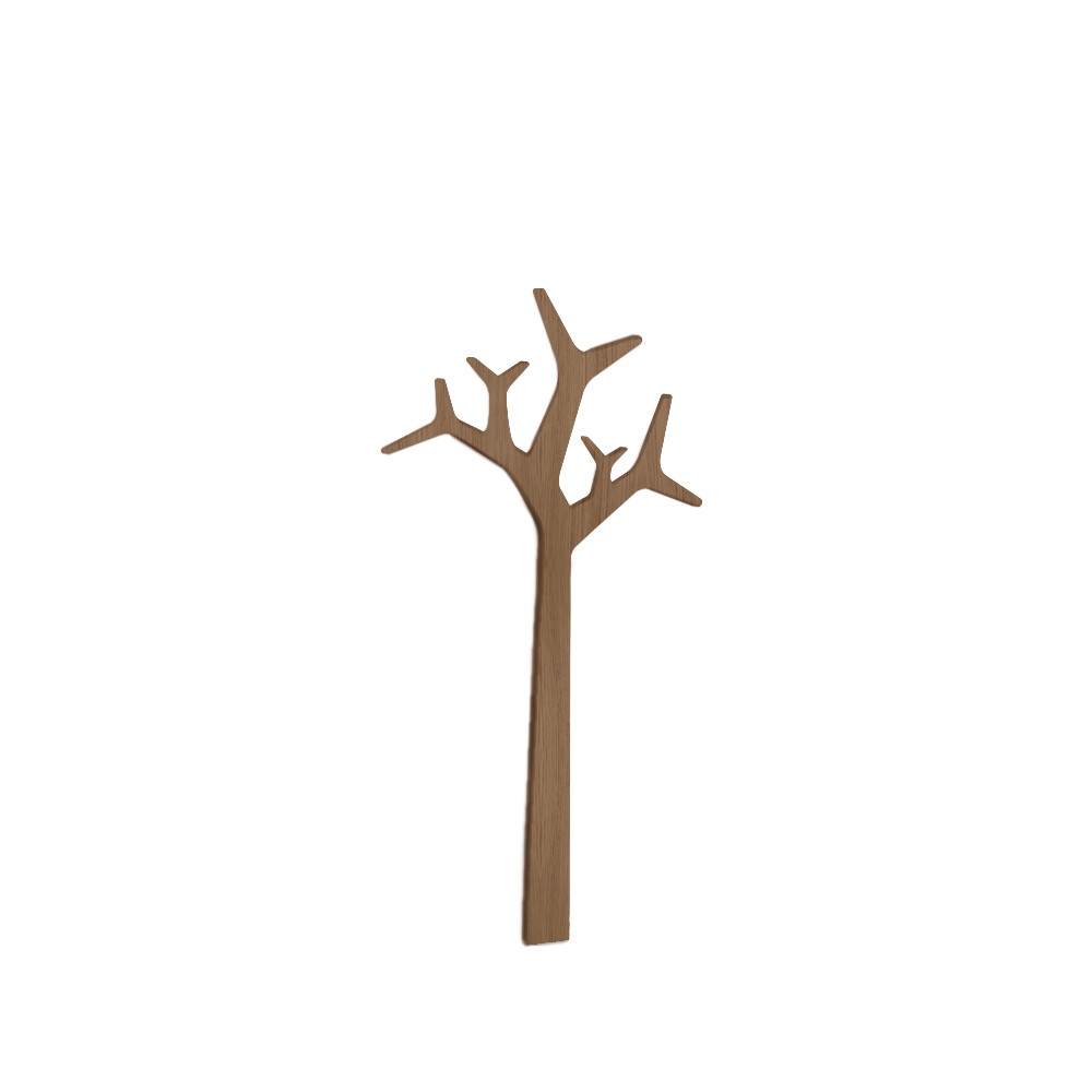 Swedese Tree Junior rockhängare vägg Ek klarlack | Skandinavisk Design | Hatthyllor | Beige