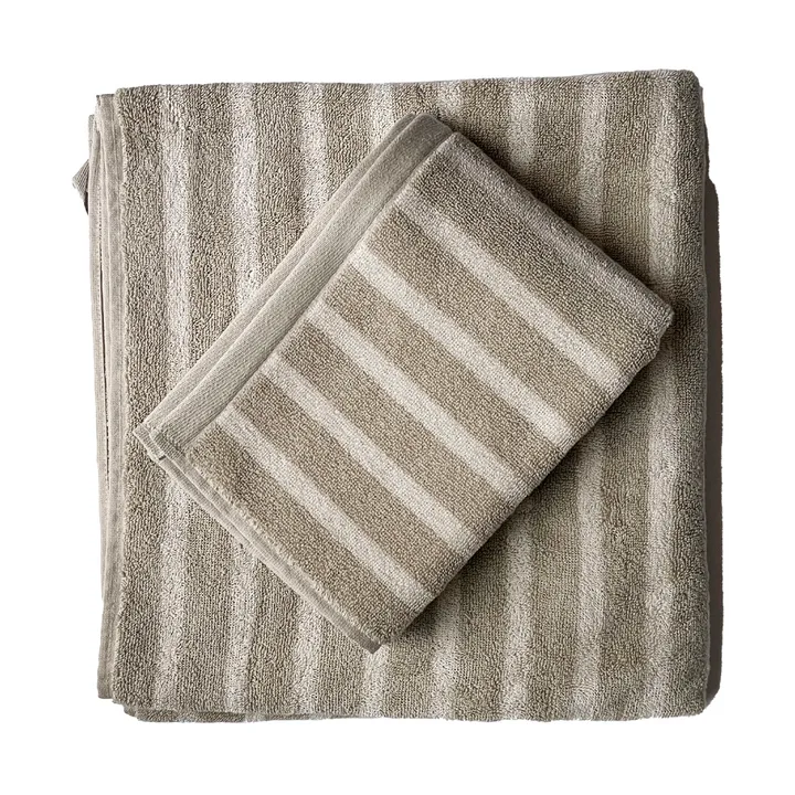 Bonnie handduk 50x70 cm - Beige - Tell Me More