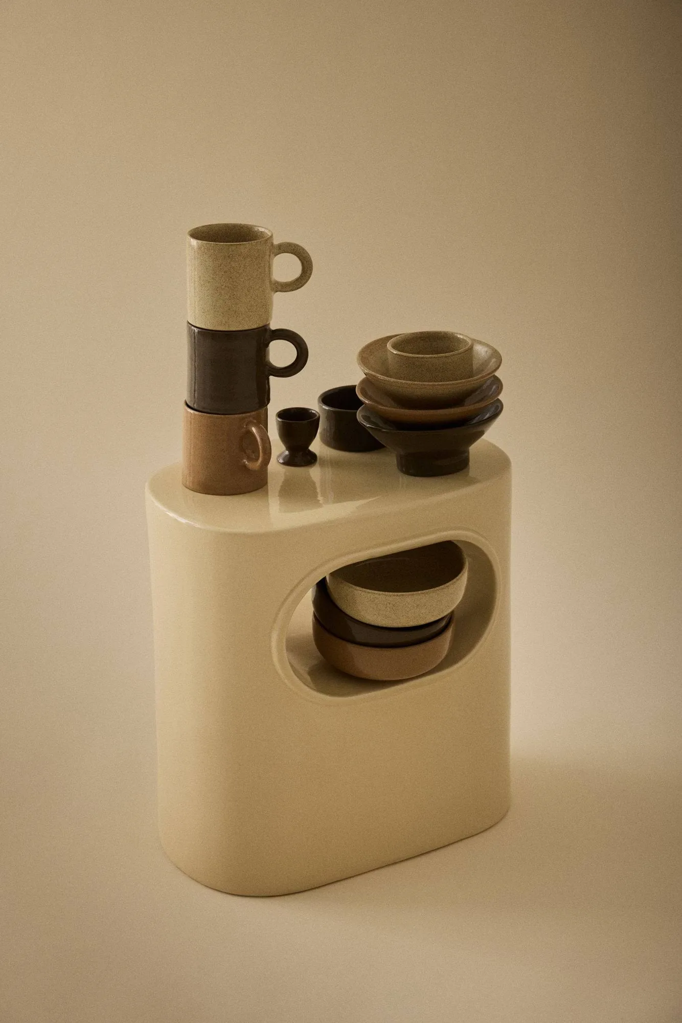 Elio cylinder skål, Dark brown, Ø8,5x4,5 cm Tell Me More
