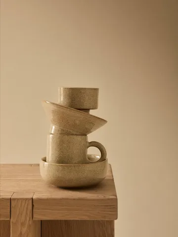 Elio skål - Beige speckled, Ø14x5 cm - Tell Me More