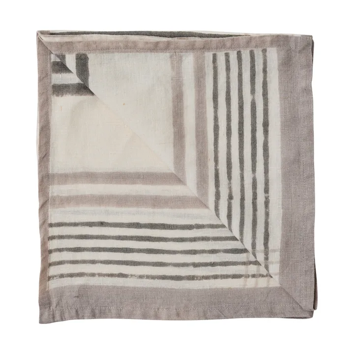 Ella servett 50x50 cm - Grey checkered - Tell Me More