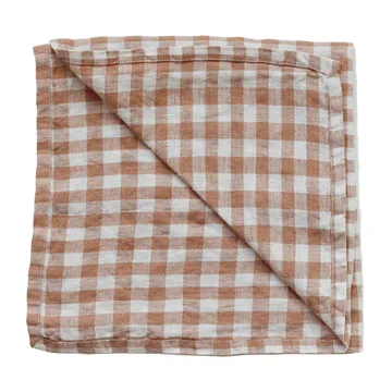 Gingham rutig kökshandduk 70x50 cm - Biscuit - Tell Me More
