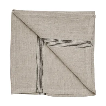 Livia linneservett 45x45 cm - Beige - Tell Me More