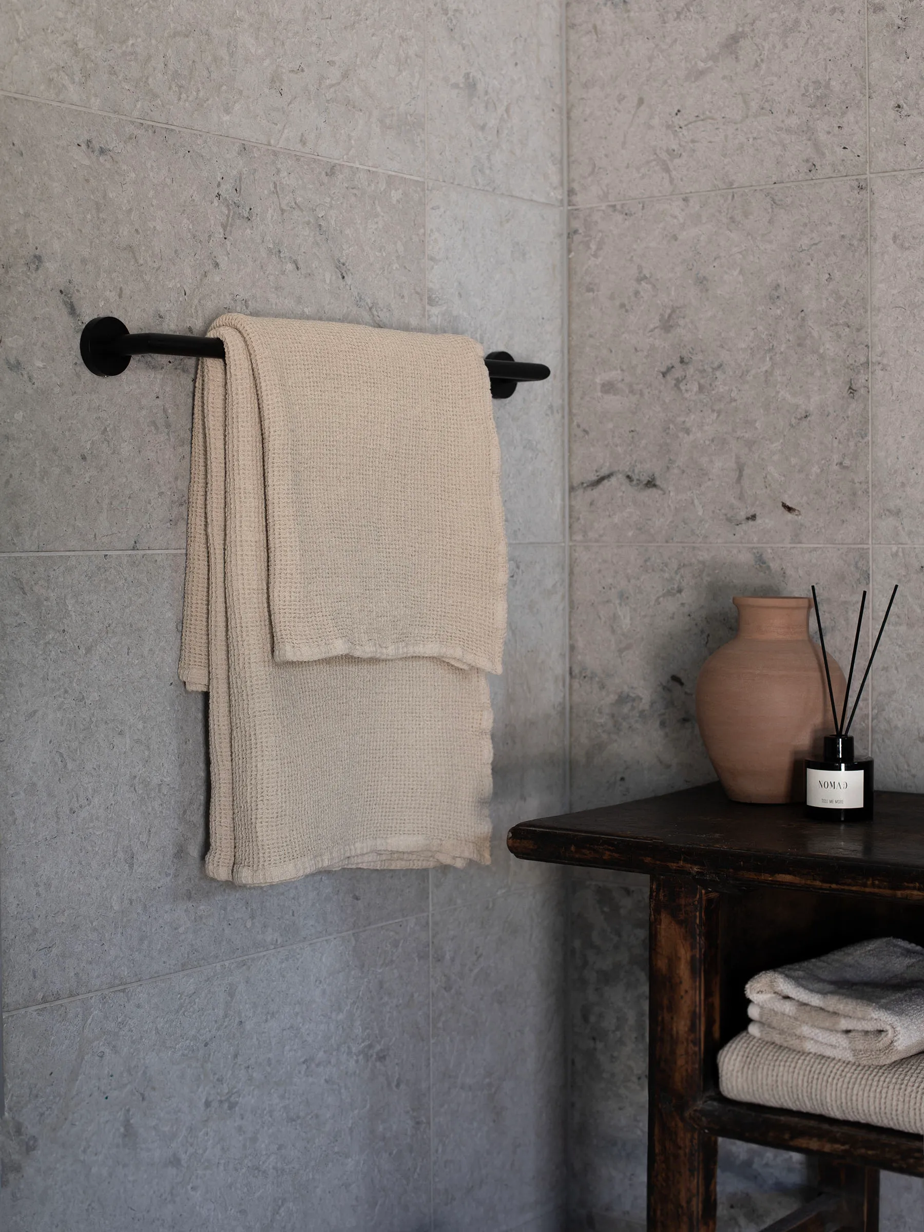 Nella badlakan 70x140 cm, Beige Tell Me More