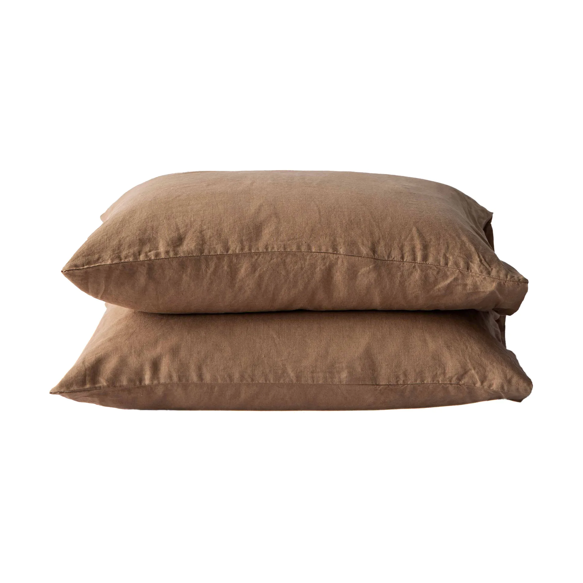 Stonewashed linen örngott 50x60 cm 2-pack, Hazelnut Tell Me More