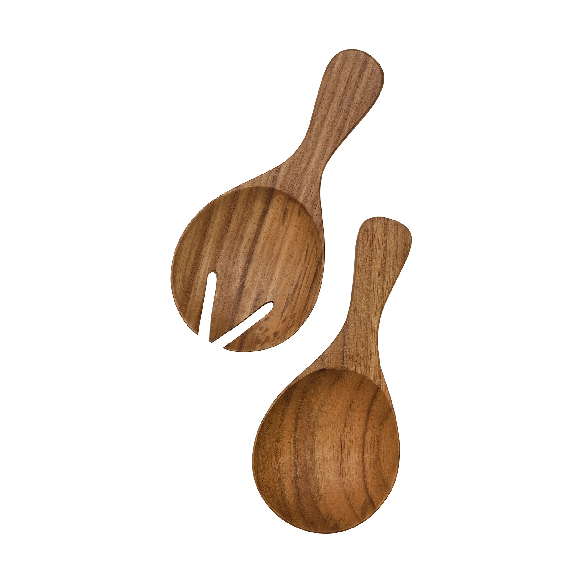 Teak salladsbestick small 2 delar, Brun Tell Me More