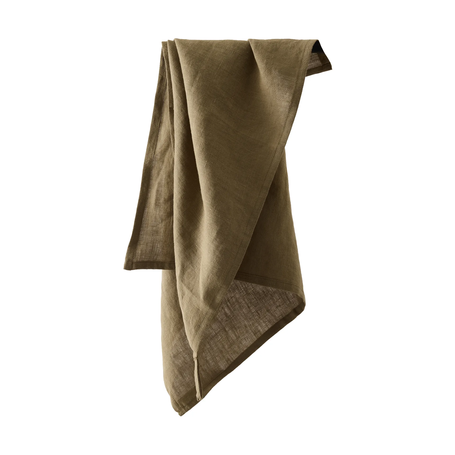 Tell me more kökshandduk linne 50x70 cm, Dark olive green Tell Me More