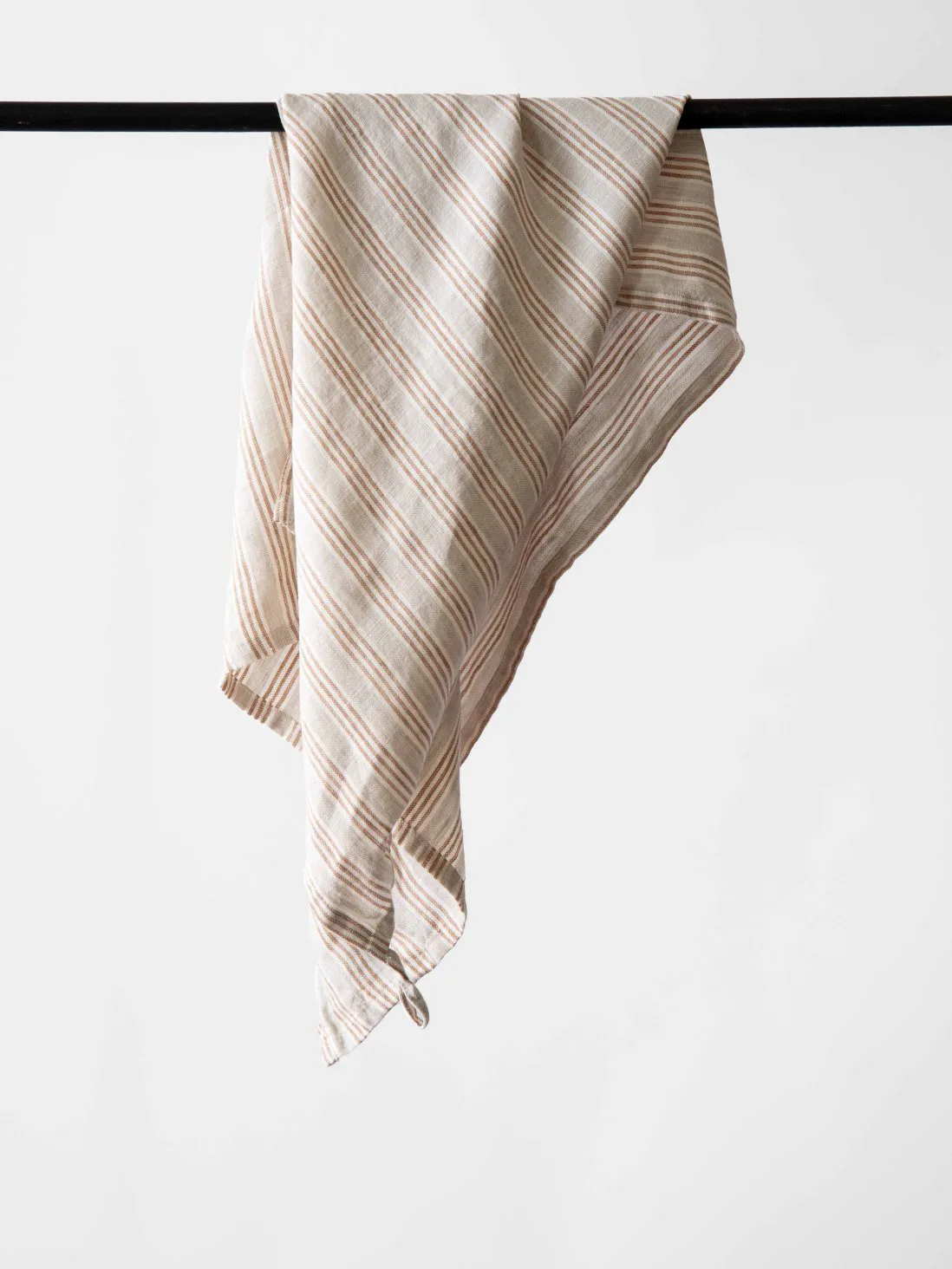 Tell me more kökshandduk linne 50x70 cm, Hazelnut stripe Tell Me More