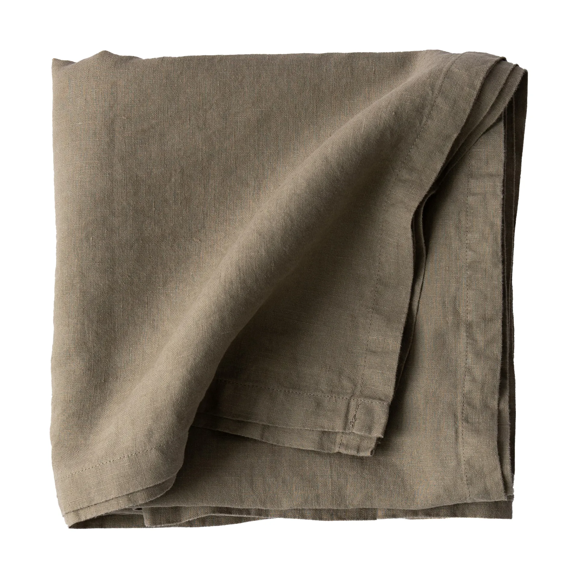 Tell Me More linneduk 145x145 cm, Olive Tell Me More