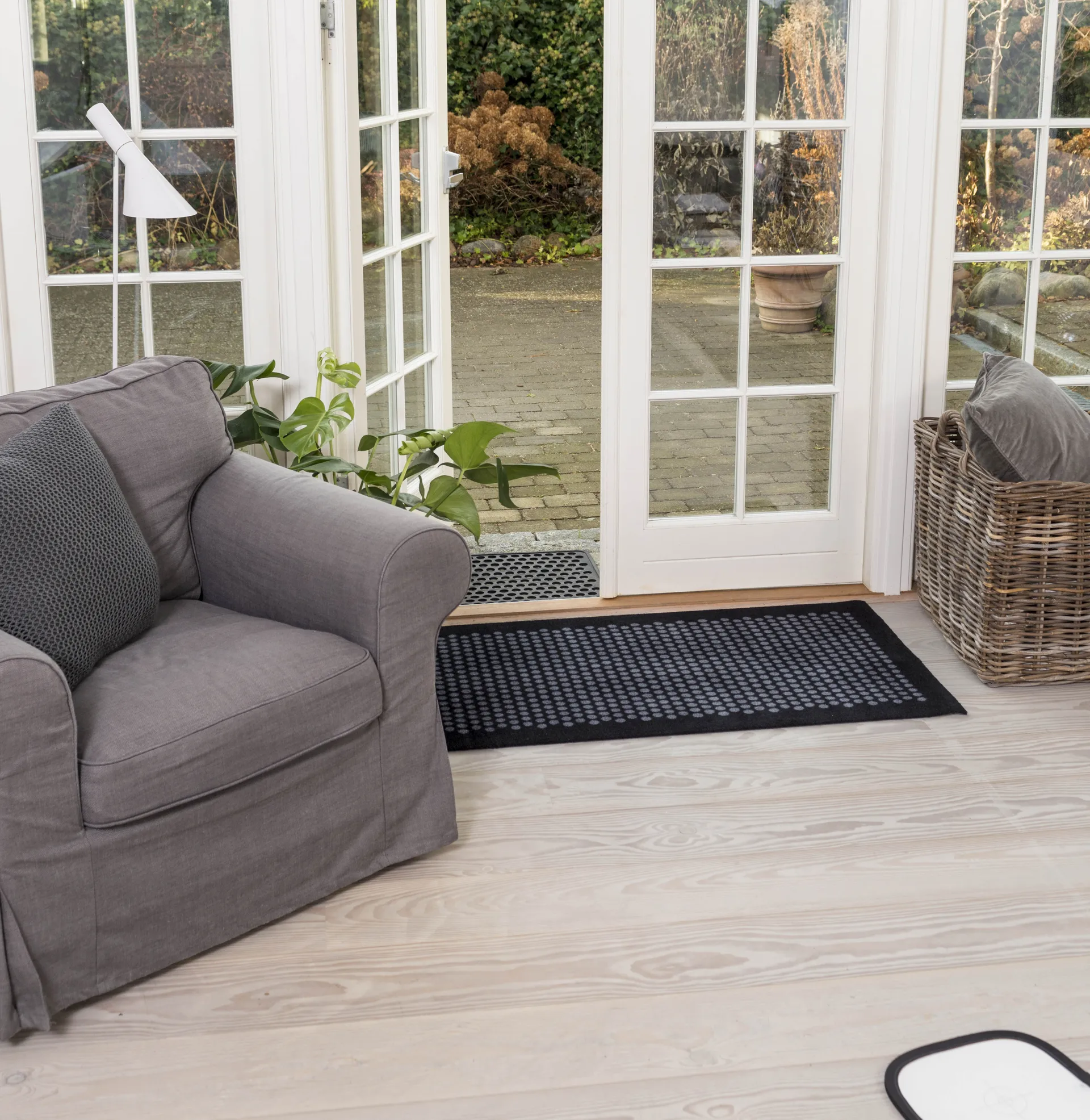 Dot dörrmatta, Black, 60x90 cm tica copenhagen