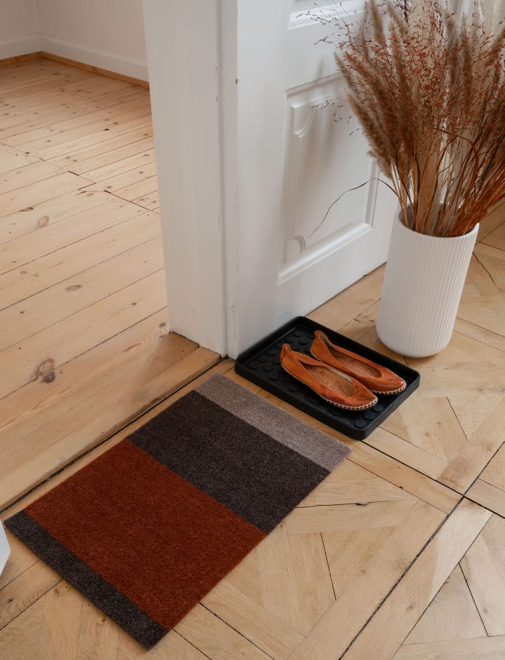 Stripes by tica, horisontell, dörrmatta, Brown-terrakotta, 40x60 cm tica copenhagen