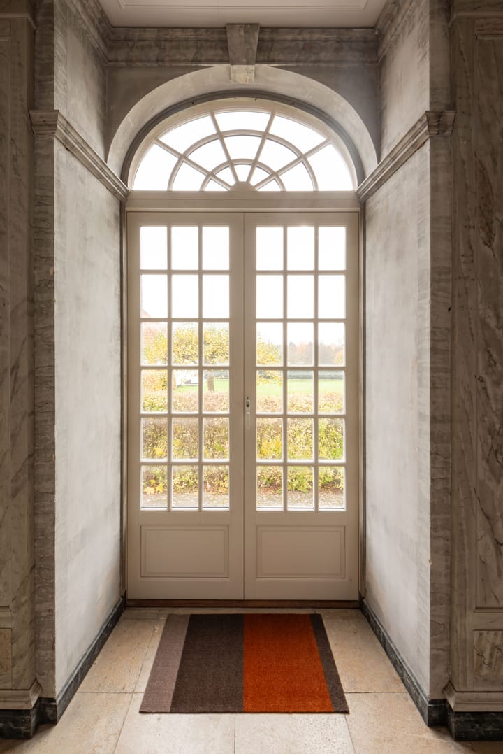 Stripes by tica, horisontell, dörrmatta - Brown-terrakotta, 60x90 cm - tica copenhagen
