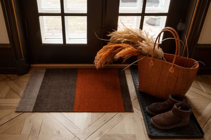 Stripes by tica, horisontell, dörrmatta, Brown-terrakotta, 60x90 cm tica copenhagen