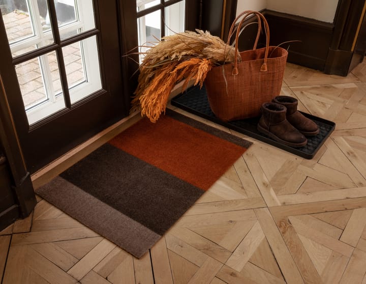 Stripes by tica, horisontell, dörrmatta, Brown-terrakotta, 60x90 cm tica copenhagen