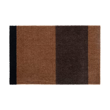 Stripes by tica, horisontell, dörrmatta - Cognac-dark brown-black, 40x60 cm - tica copenhagen