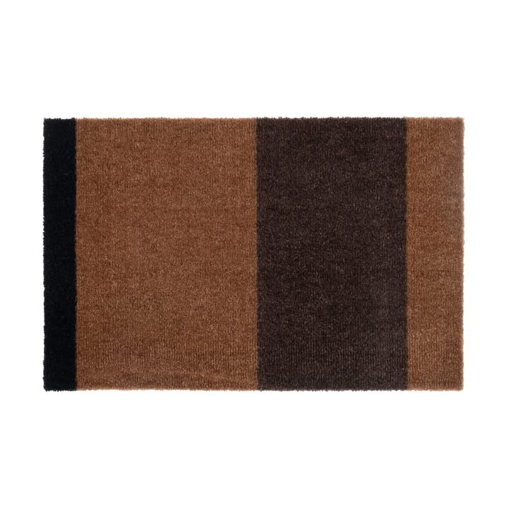 Stripes by tica, horisontell, dörrmatta - Cognac-dark brown-black, 40x60 cm - Tica copenhagen