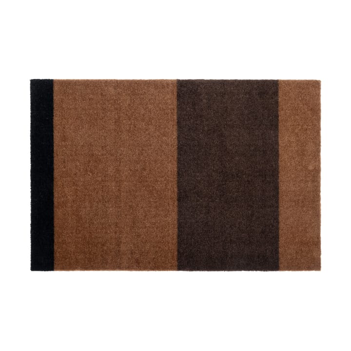 Stripes by tica, horisontell, dörrmatta - Cognac-dark brown-black, 60x90 cm - tica copenhagen