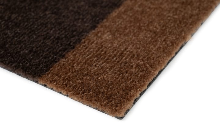 Stripes by tica, horisontell, dörrmatta, Cognac-dark brown-black, 60x90 cm tica copenhagen