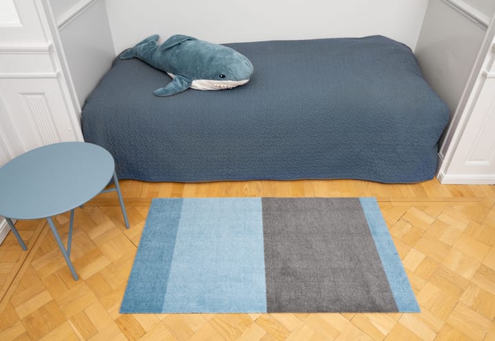 Stripes by tica, horisontell, gångmatta, Blue-steel grey, 67x120 cm tica copenhagen