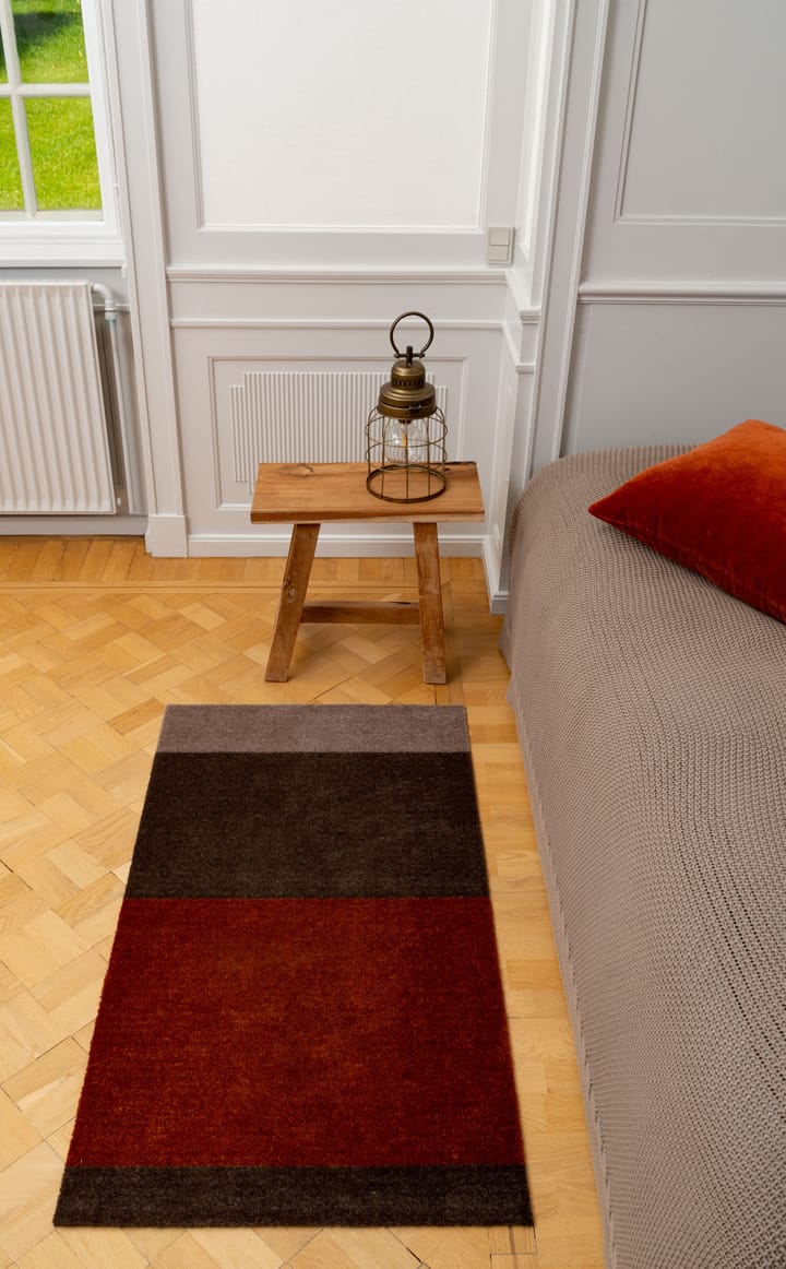 Stripes by tica, horisontell, gångmatta, Brown-terrakotta 67x120 cm tica copenhagen