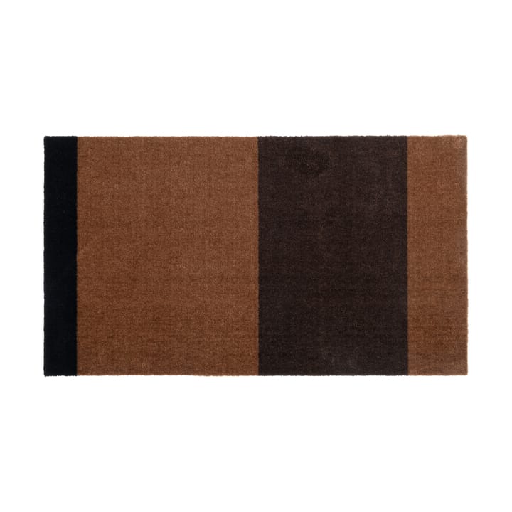 Stripes by tica, horisontell, gångmatta - Cognac-dark brown-black, 67x120 cm - Tica copenhagen
