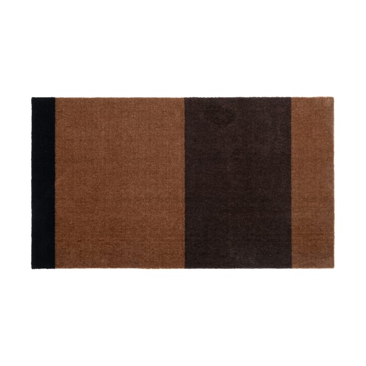 Stripes by tica, horisontell, gångmatta - Cognac-dark brown-black, 67x120 cm - tica copenhagen