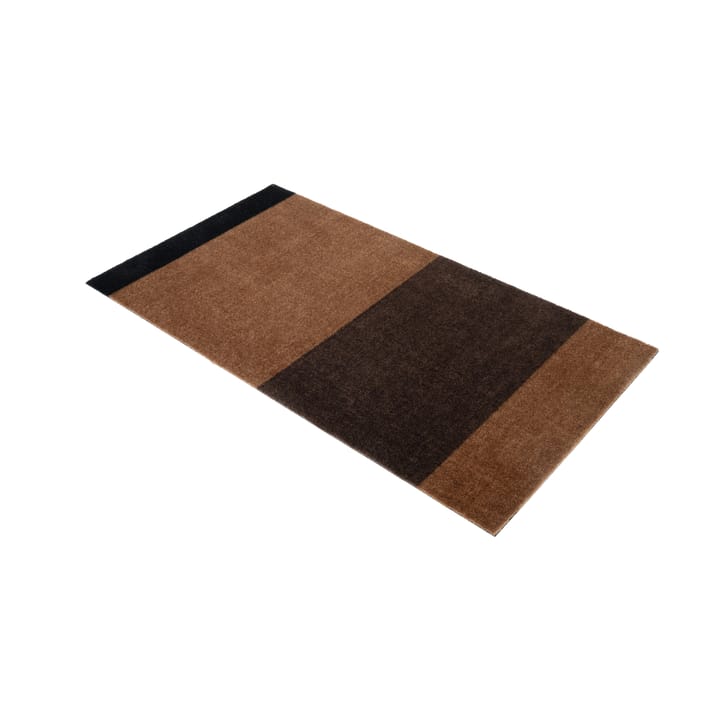 Stripes by tica, horisontell, gångmatta - Cognac-dark brown-black, 67x120 cm - tica copenhagen