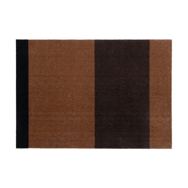 Stripes by tica, horisontell, gångmatta - Cognac-dark brown-black, 90x130 cm - Tica copenhagen