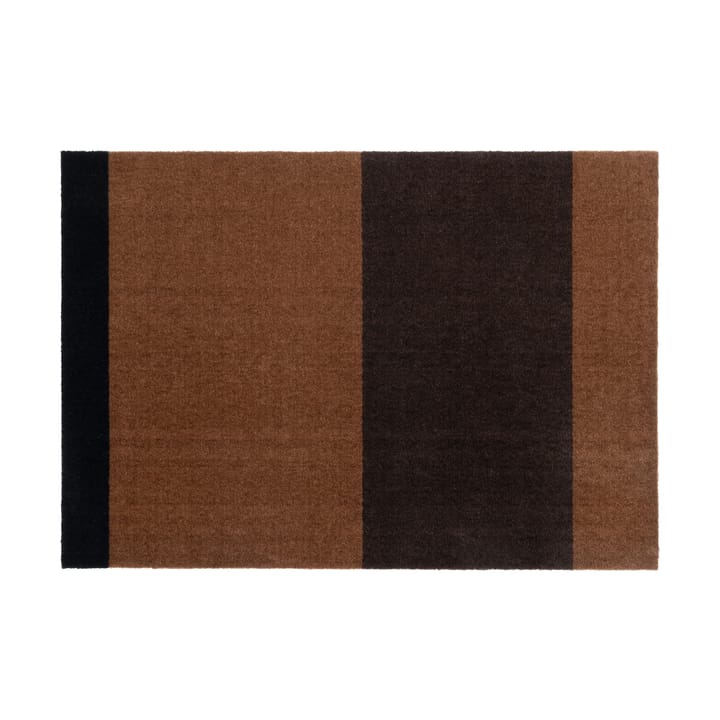 Stripes by tica, horisontell, gångmatta - Cognac-dark brown-black, 90x130 cm - tica copenhagen