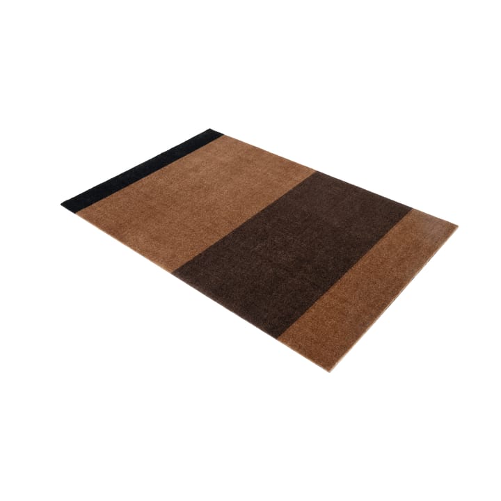 Stripes by tica, horisontell, gångmatta, Cognac-dark brown-black, 90x130 cm tica copenhagen