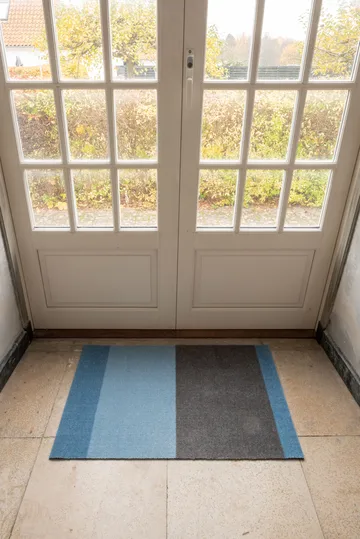 Stripes dörrmatta - Blue-steel grey, 60x90 cm - tica copenhagen