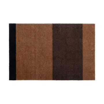 Stripes dörrmatta - Cognac-dark brown-black, 60x90 cm - tica copenhagen