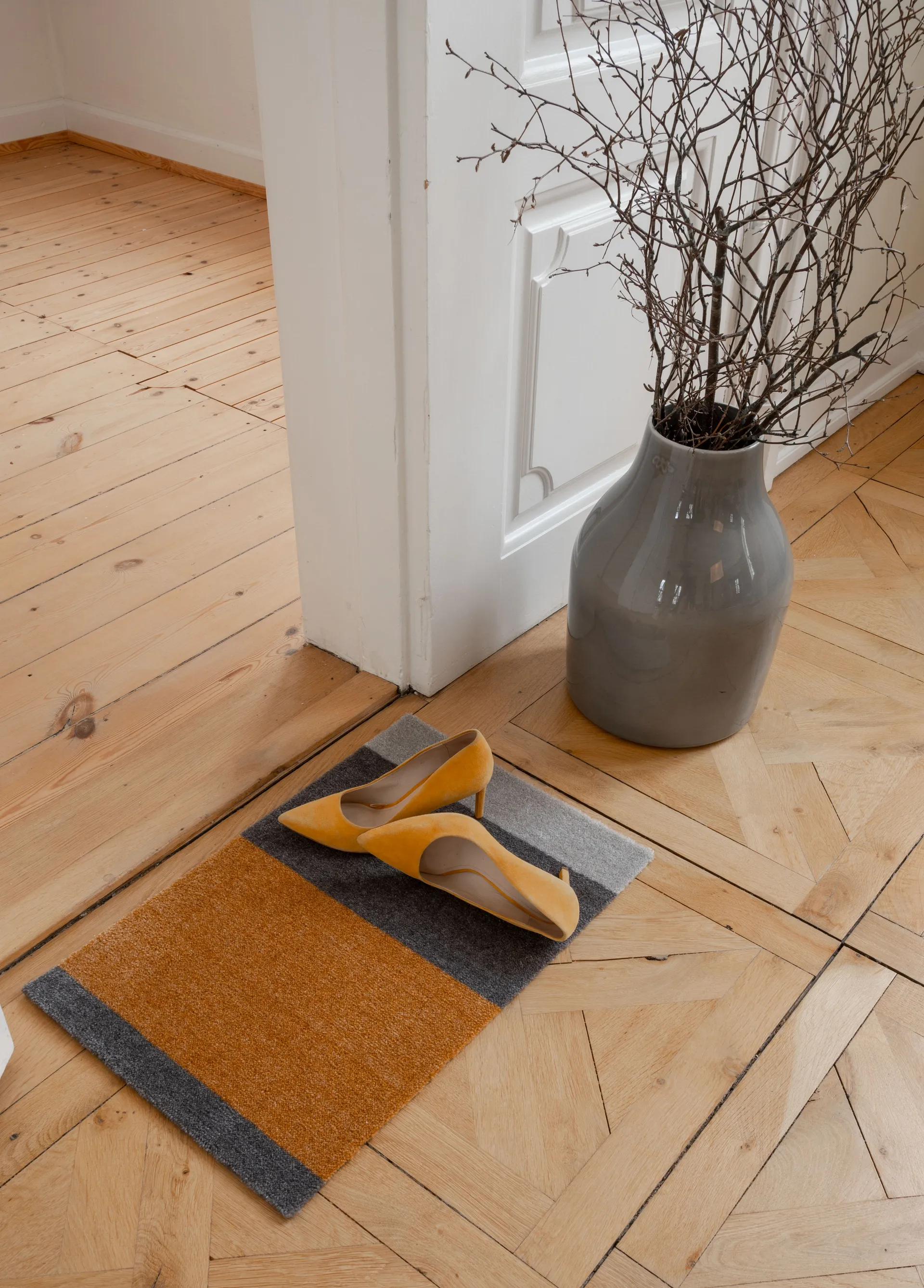Stripes dörrmatta, Dijon-brown-sand, 40x60 cm tica copenhagen