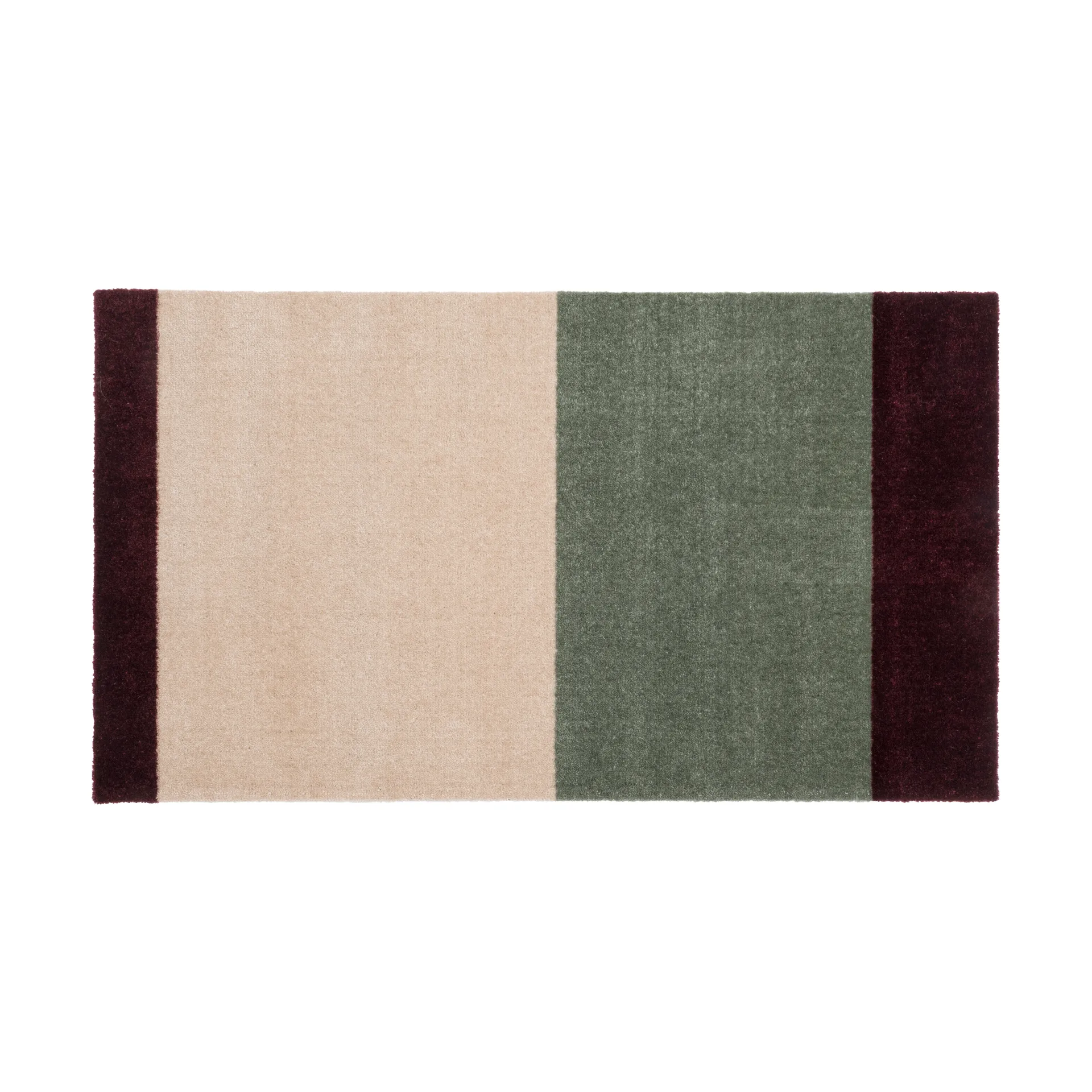 Stripes dörrmatta, Green-ivory-bordeaux, 60x90 cm tica copenhagen