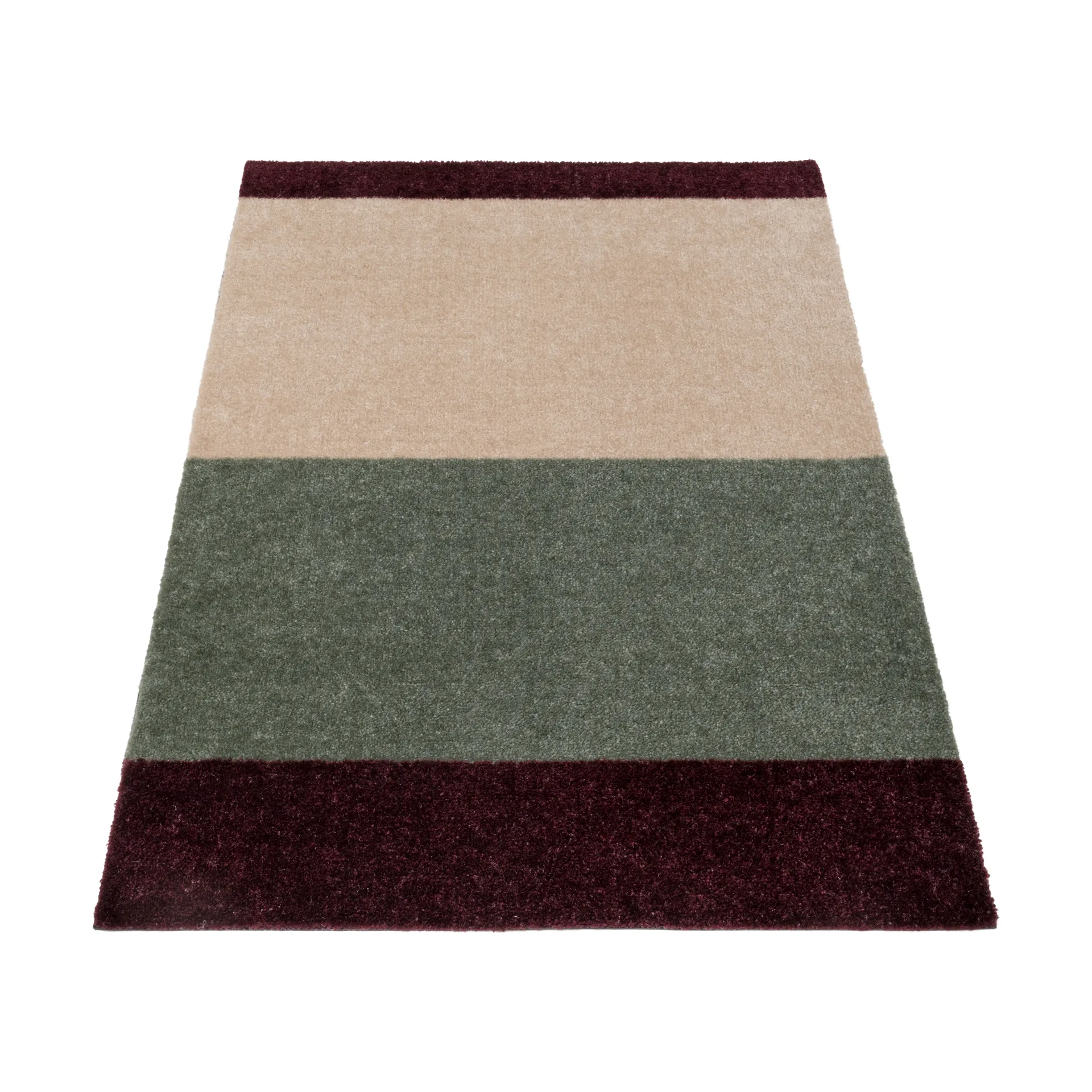 Stripes dörrmatta, Green-ivory-bordeaux, 60x90 cm tica copenhagen