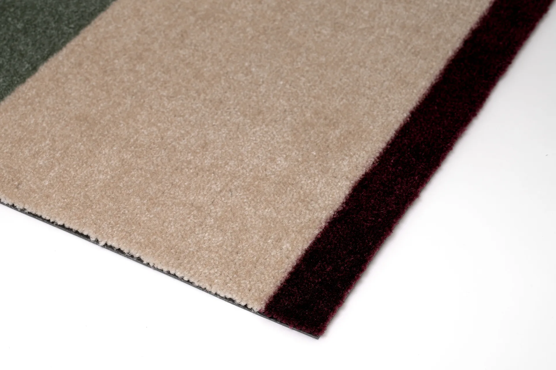 Stripes dörrmatta, Green-ivory-bordeaux, 60x90 cm tica copenhagen