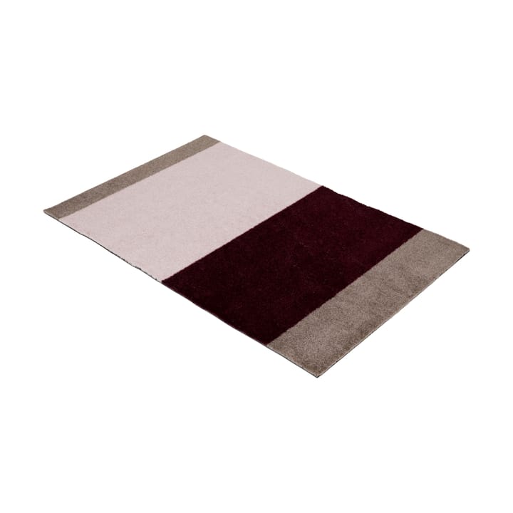 Stripes dörrmatta horisontell, Bordeaux-rose-sand, 60x90 cm tica copenhagen