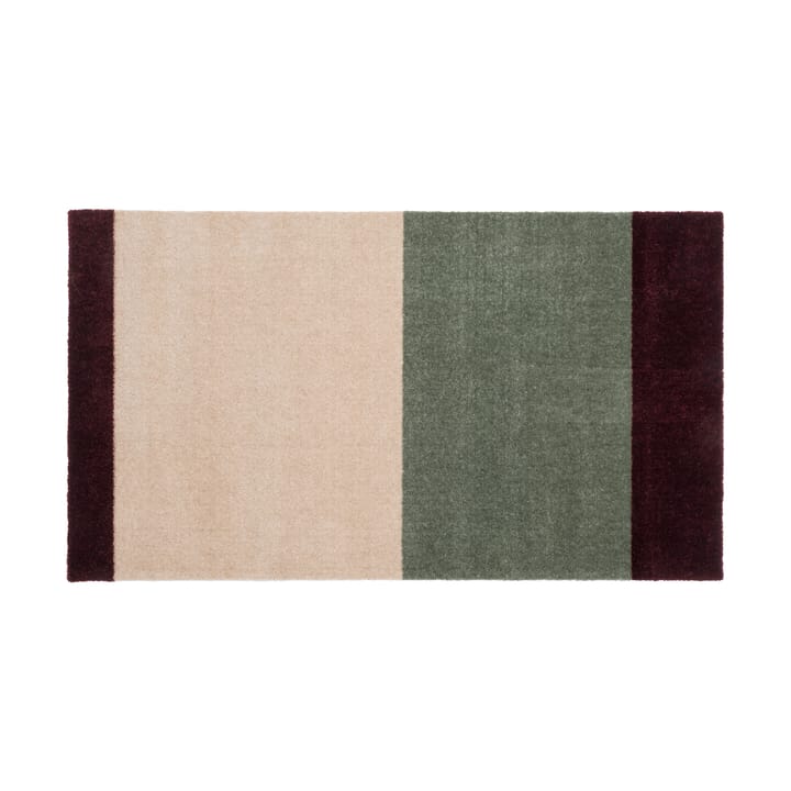 Stripes dörrmatta horisontell - Green-ivory-bordeaux, 60x90 cm - Tica copenhagen