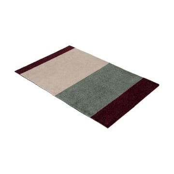 Stripes dörrmatta horisontell - Green-ivory-bordeaux, 60x90 cm - tica copenhagen