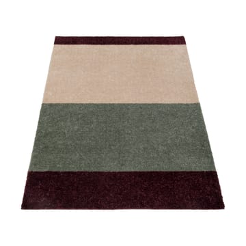 Stripes dörrmatta horisontell - Green-ivory-bordeaux, 60x90 cm - tica copenhagen
