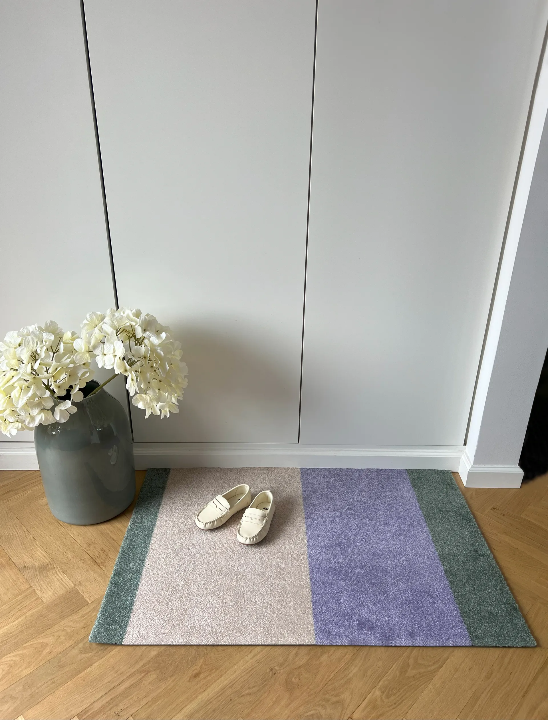 Stripes dörrmatta, Lilac-ivory-green, 60x90 cm tica copenhagen