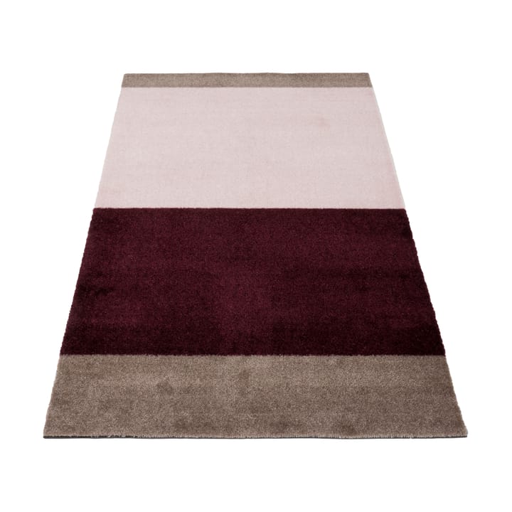 Stripes gångmatta horisontell - Bordeaux-rose-sand, 67x120 cm - Tica copenhagen