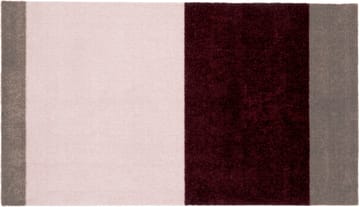 Stripes gångmatta horisontell - Bordeaux-rose-sand, 67x120 cm - tica copenhagen
