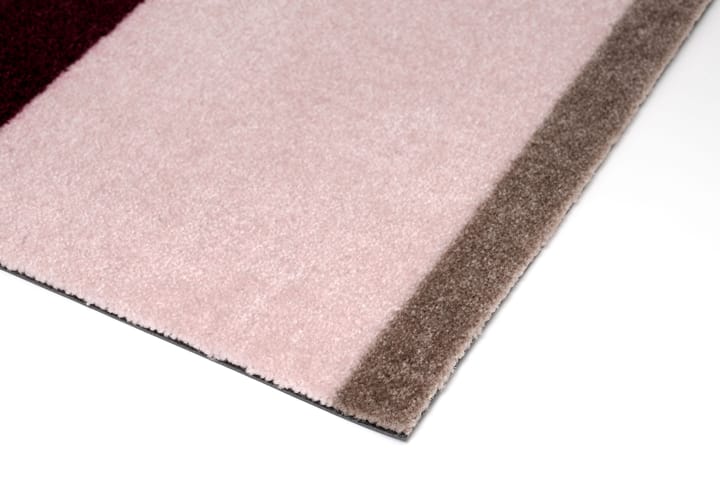 Stripes gångmatta horisontell, Bordeaux-rose-sand, 67x120 cm tica copenhagen