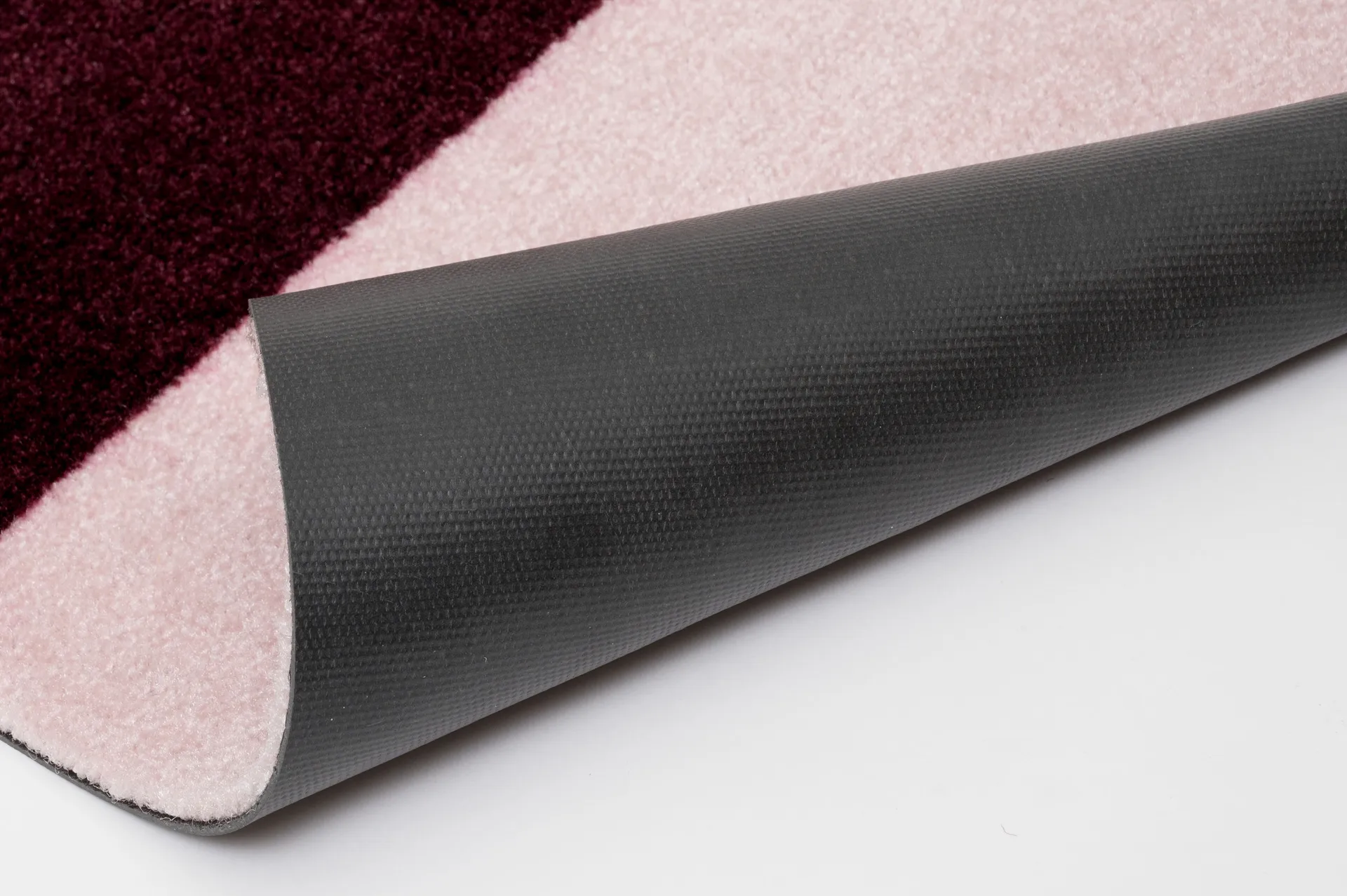 Stripes gångmatta horisontell, Bordeaux-rose-sand, 67x120 cm tica copenhagen