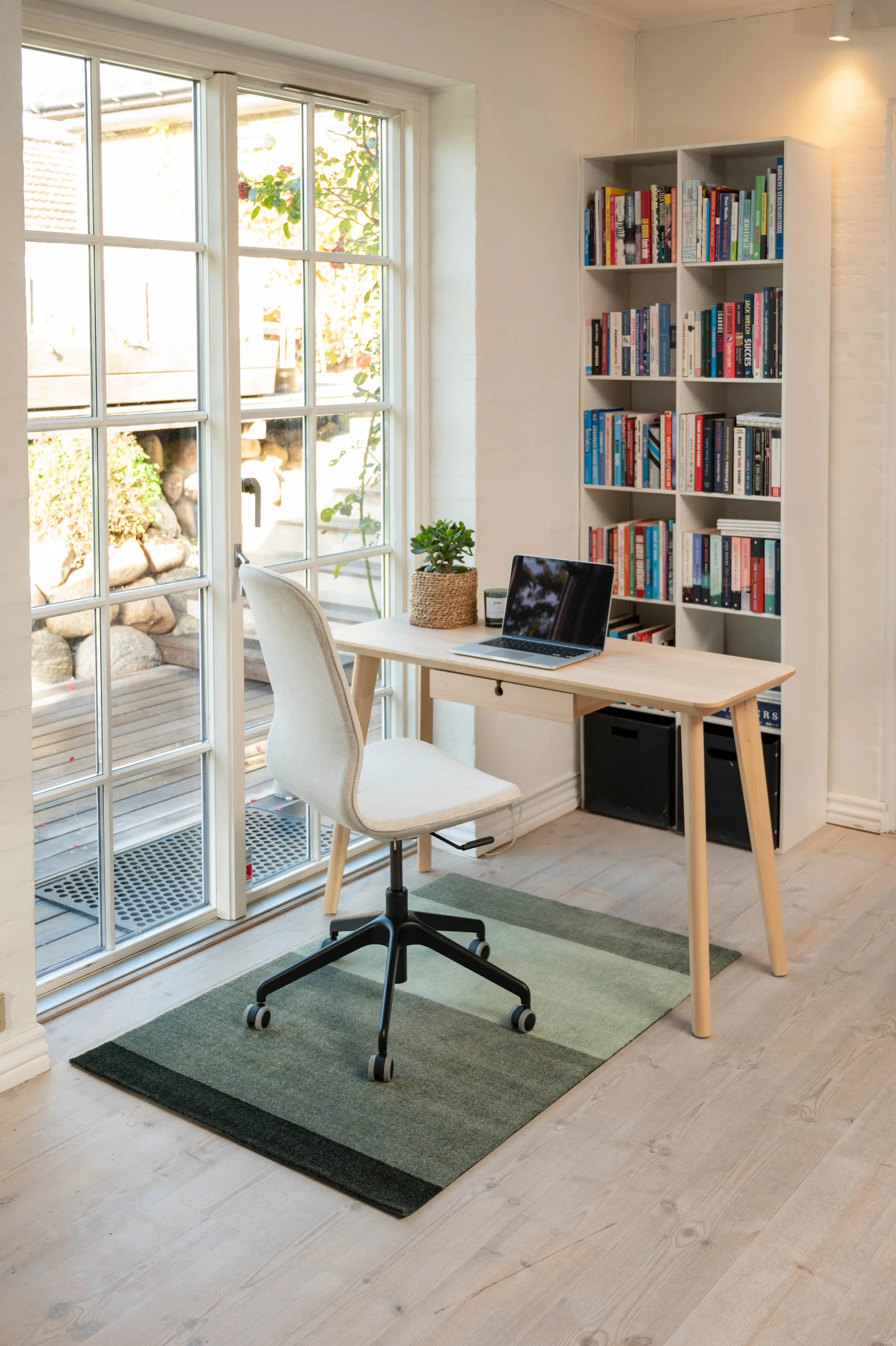 Stripes gångmatta horisontell, Green, 90x130 cm tica copenhagen