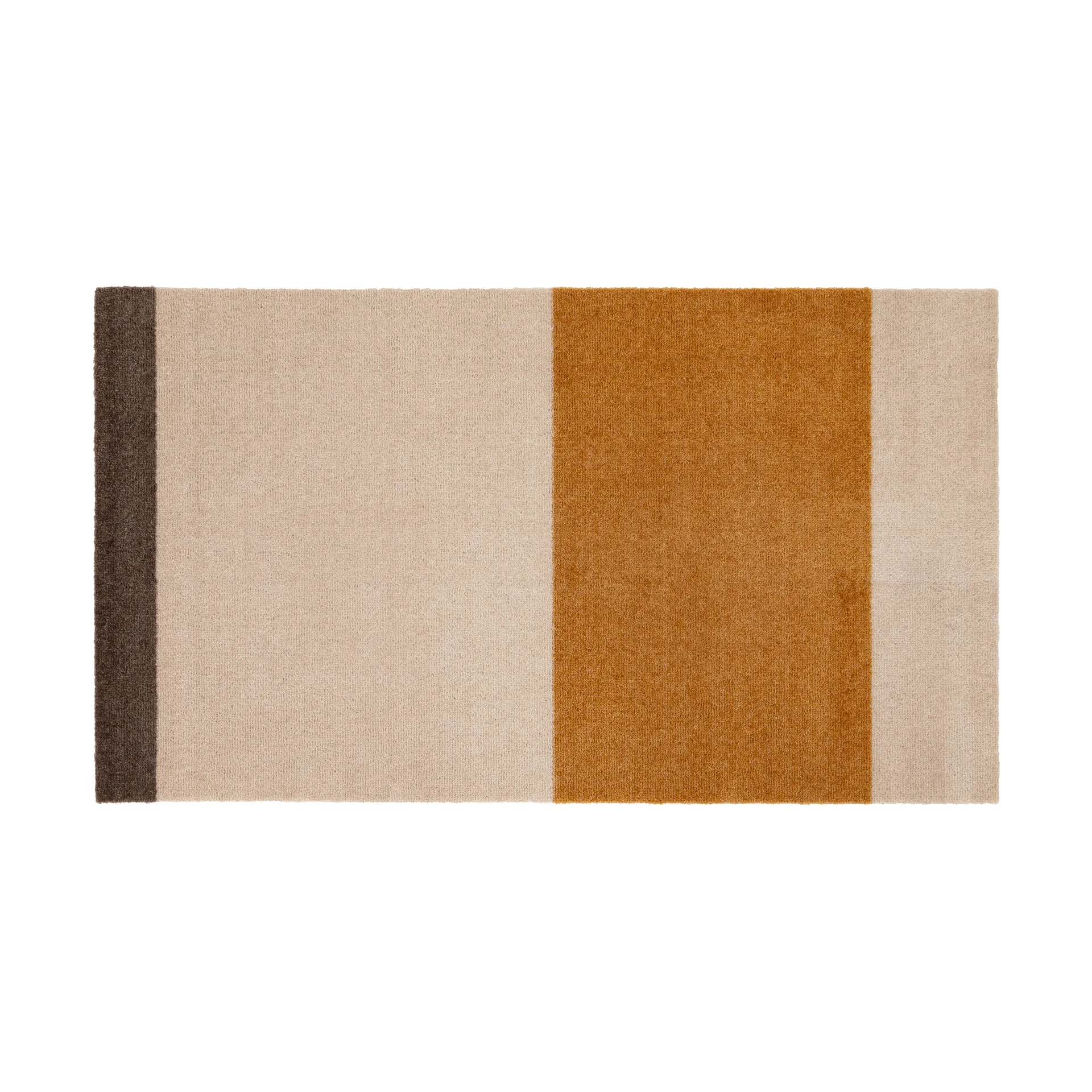 Stripes gångmatta horisontell, Ivory-dijon-brown, 67x120 cm tica copenhagen