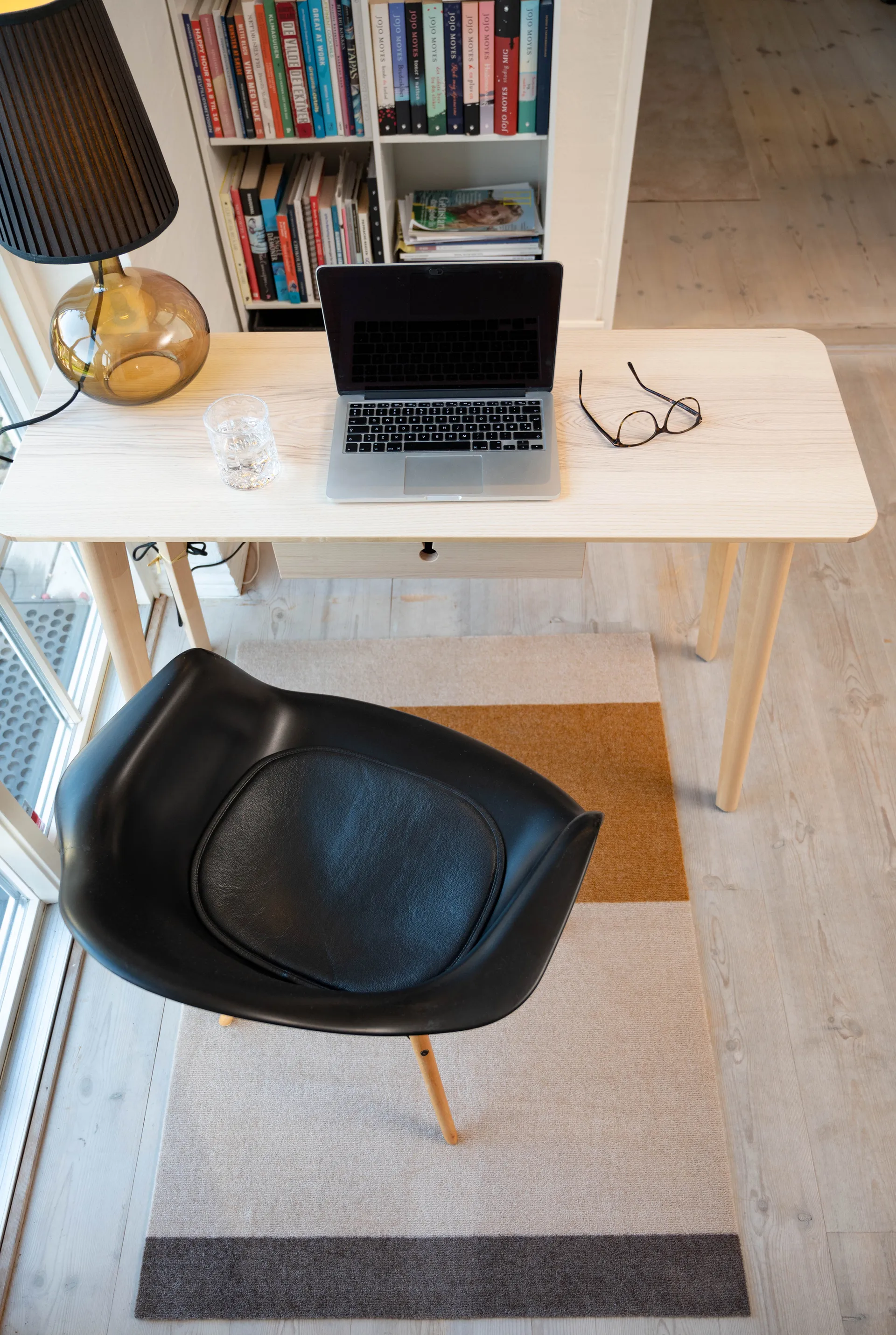 Stripes gångmatta horisontell, Ivory-dijon-brown, 90x130 cm tica copenhagen