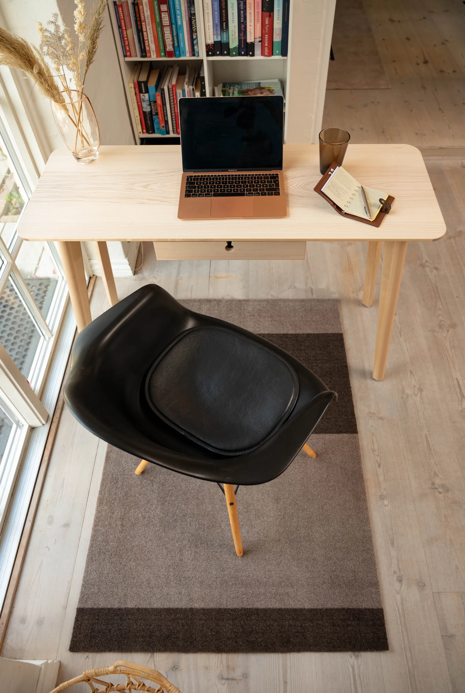 Stripes gångmatta horisontell, Sand-brown, 90x130 cm tica copenhagen