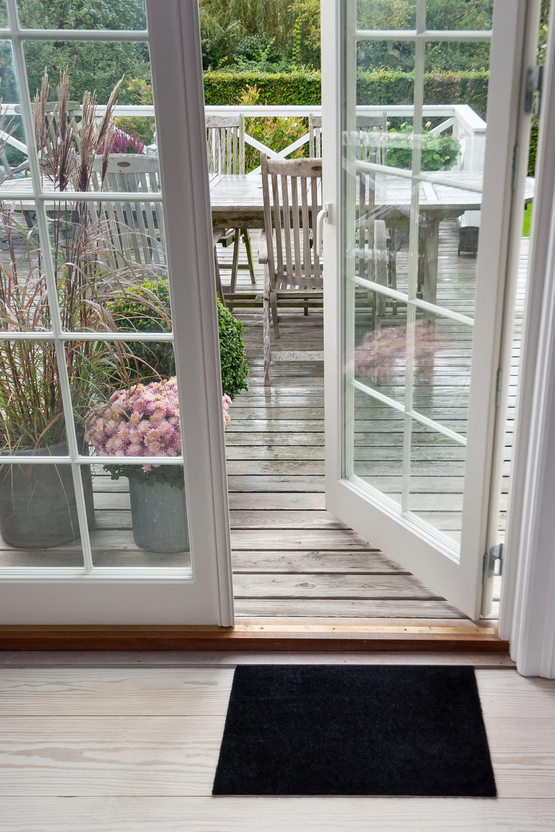 Unicolor dörrmatta, Black, 40x60 cm tica copenhagen